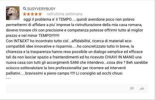 recensione google ristrutturazioni roma